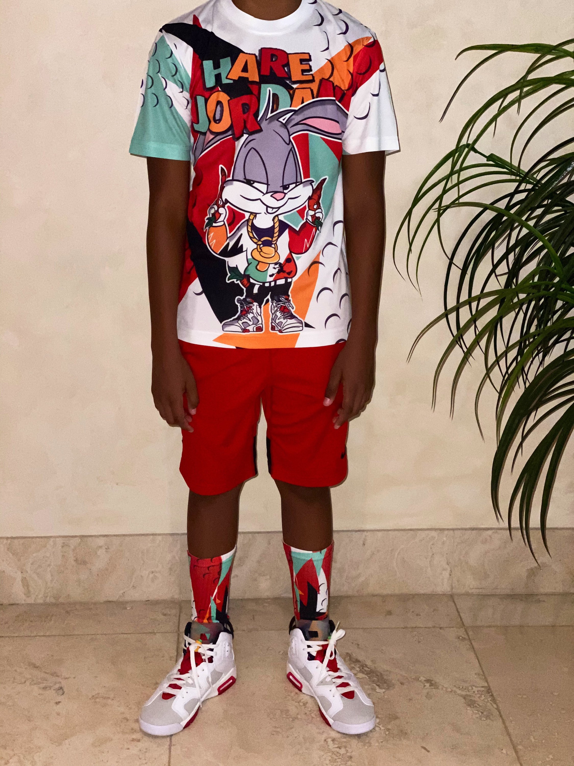 Gangsta Bugs Bunny Shirt Jordan Hare 6 Etsy