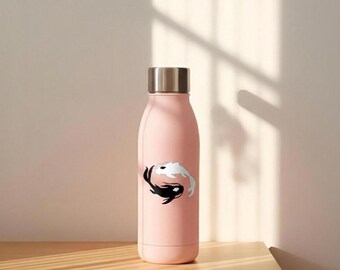 Yin Yang Koi Fish Vinyl Decal | Spiritual Balance Symbol Sticker | Waterproof Car, Laptop & Water Bottle Koi Fish Art