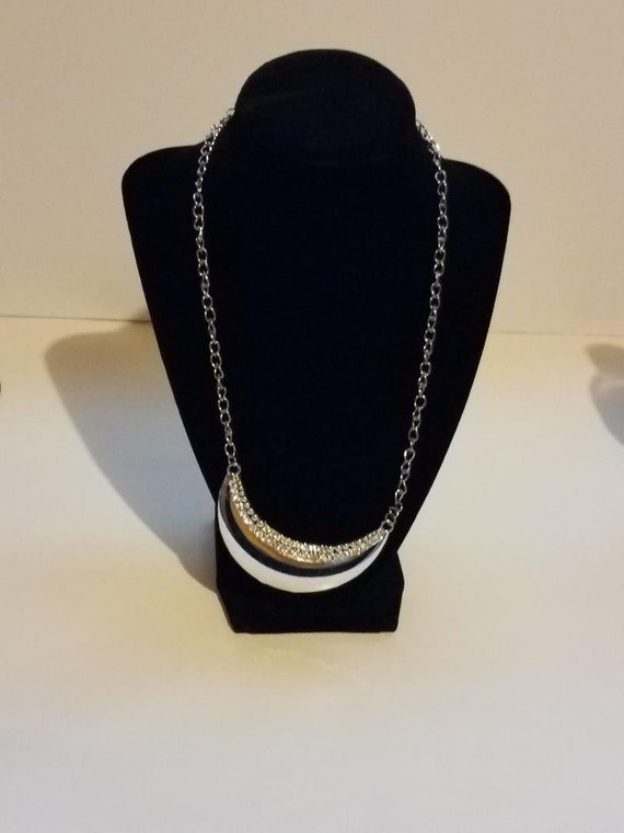 Crescent Moon Necklace, Moon Phase Necklace, Half