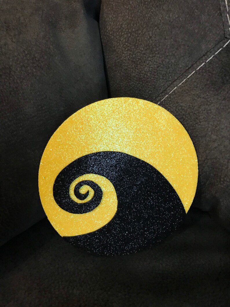Nightmare Before Christmas Tree Topper Black and Yellow Etsy