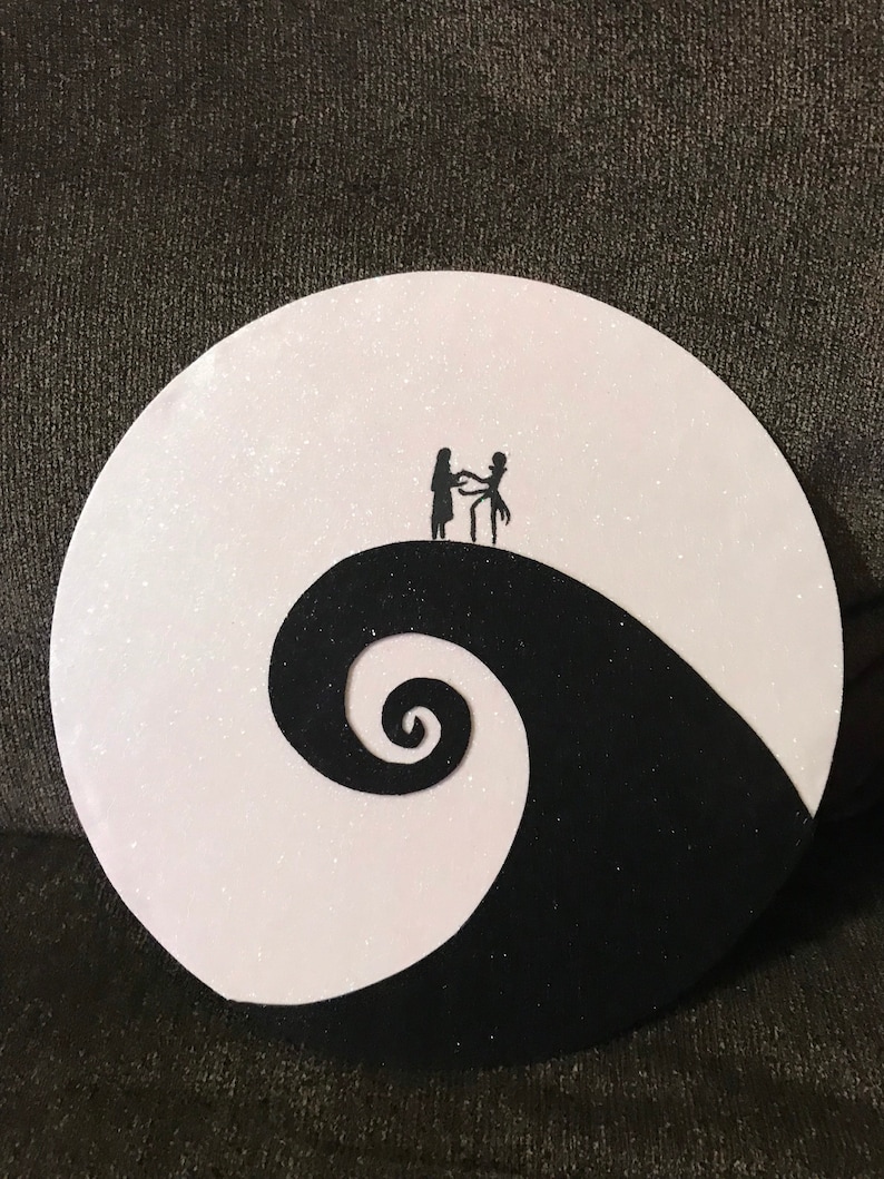 Nightmare Before Christmas Tree Topper With Jack and Sally Etsy