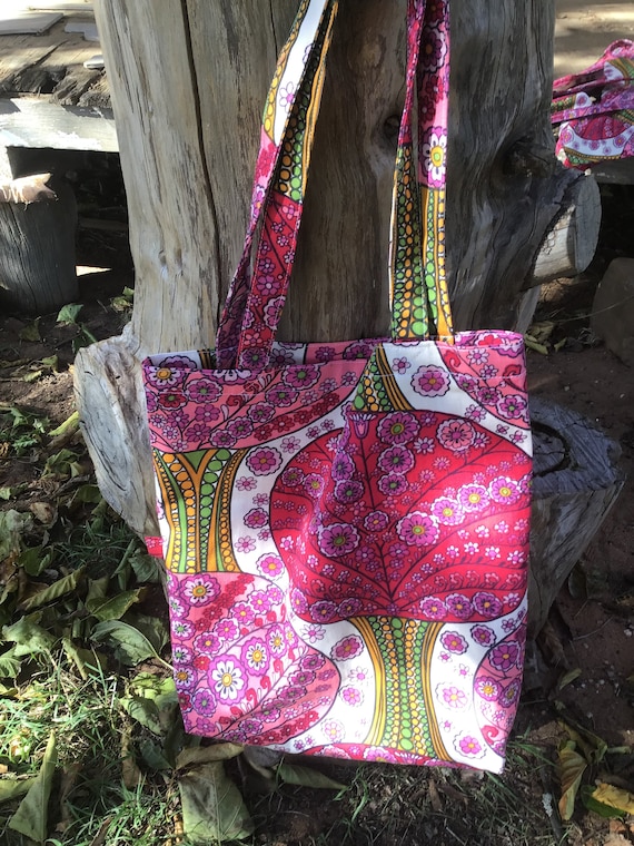Tote Bag Made From Vintage Fabric - Main Image