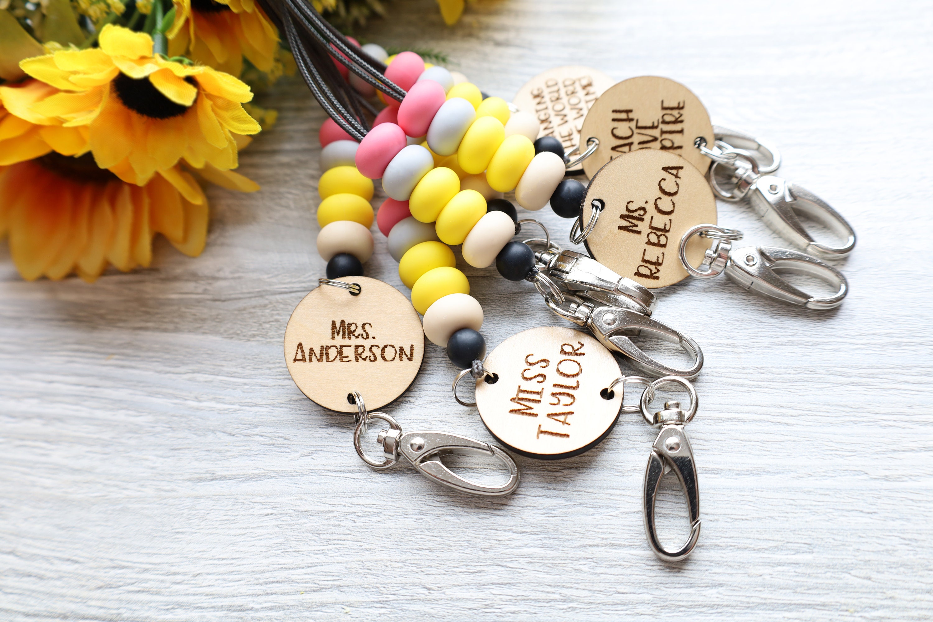 Pencil It In Personalized Pencil Lanyard | Keychain | Teacher, Studen…