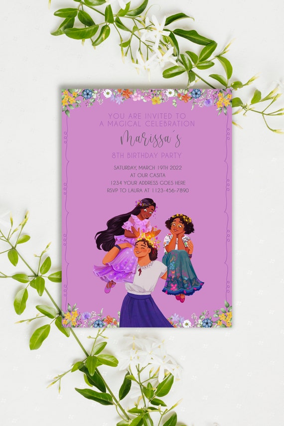 Encanto Birthday Party Invitation Etsy UK
