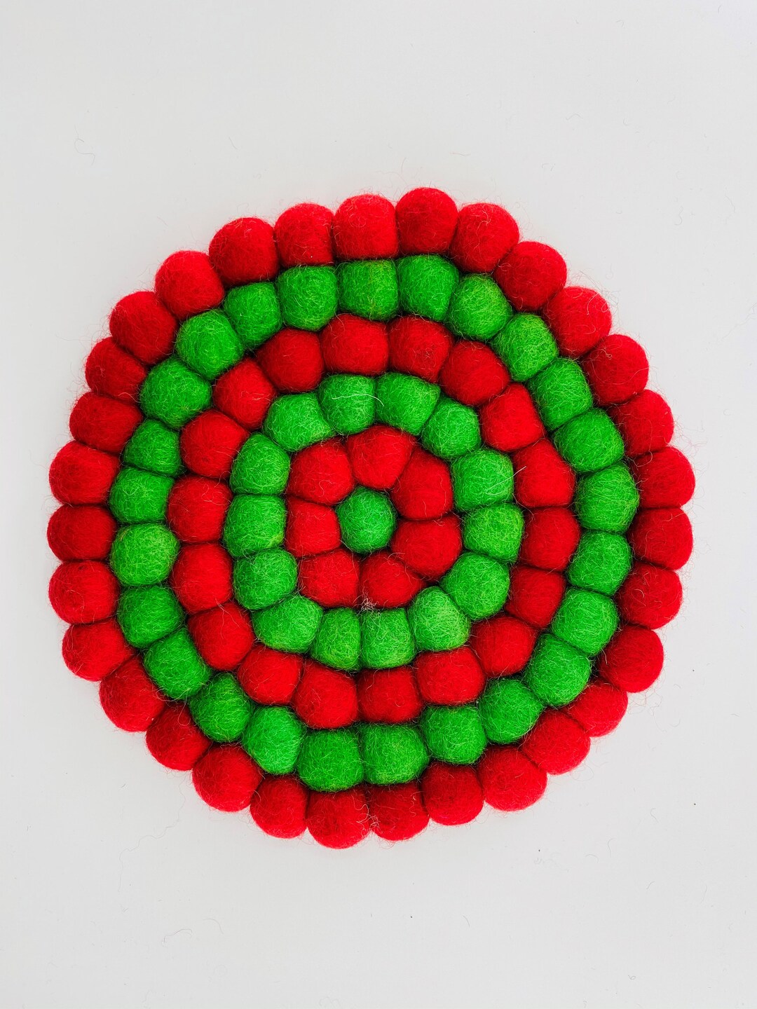 Handmade Dining Wool Felt Ball Mat Coaster Trivets Handmade Home Decor