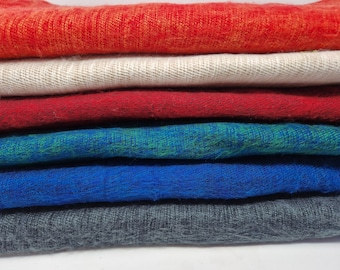 Handmade Yak Wool Shawl: Oversized Warm Blanket, Nepal