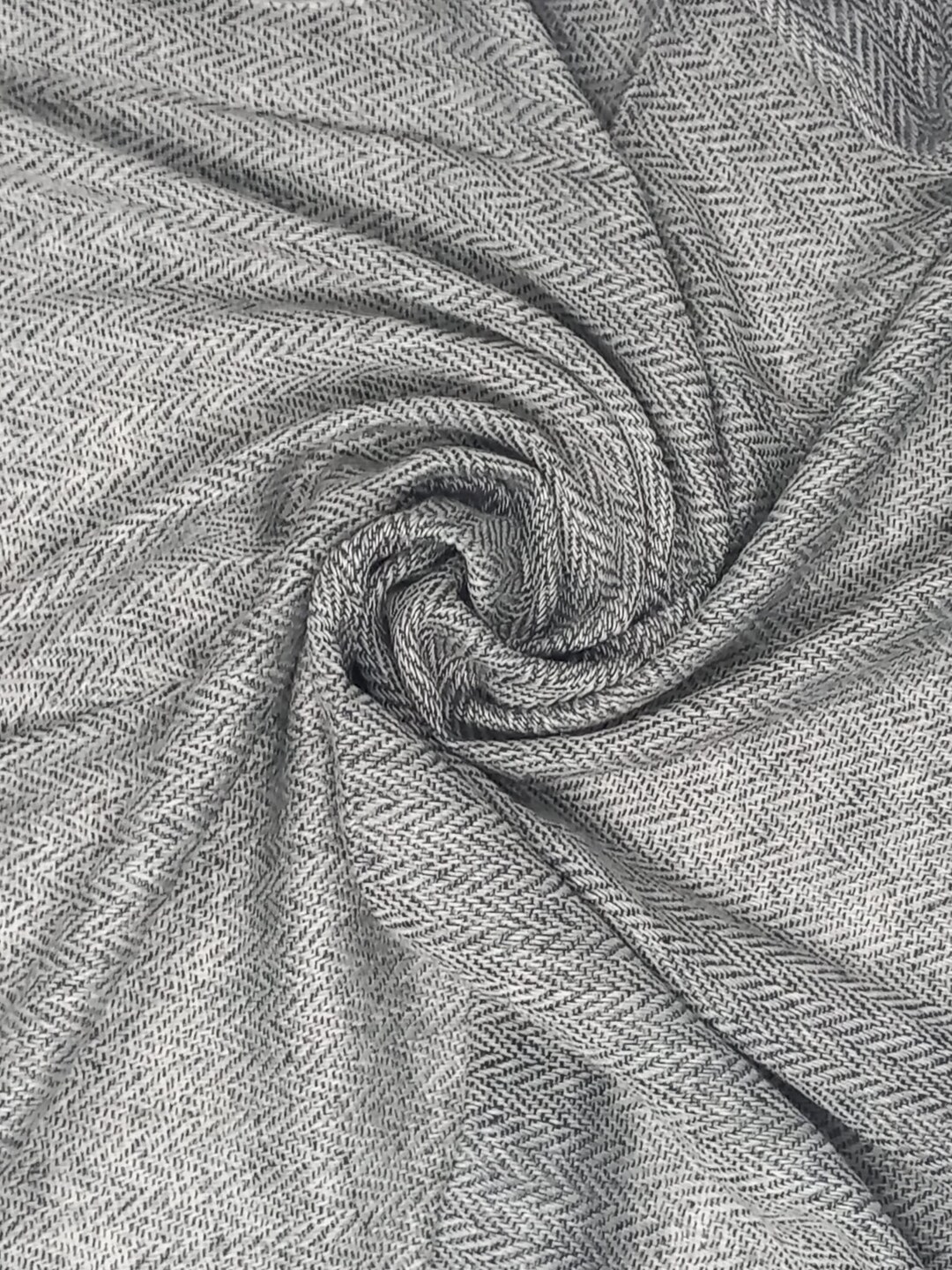 Handmade Herringbone Grey Pattern Pure Cashmere Scarf - Etsy UK