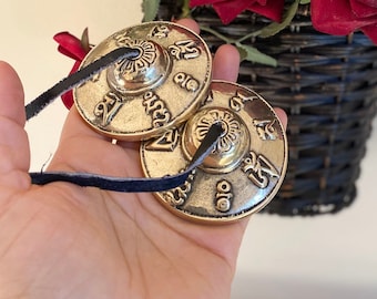 Handmade Tibetan Tingsha Bells: Sound Healing Meditation Cymbal