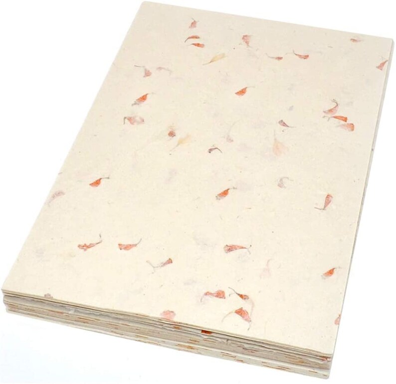 Lokta A4 Paper Handmade Paper Cornflower Petal Handmade Paper | Etsy UK