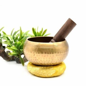 Bol chantant battu à la main, bol chantant himalayen tibétain Gupla pour la méditation, le son, la paix et l&#39;amour, yoga pleine conscienceChakra Healing Royaume-Uni
