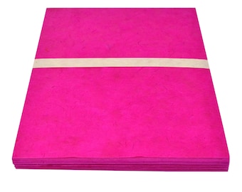 Handmade Lokta Paper A4: Assorted Colors, Art & Craft Paper (20 Sheets)