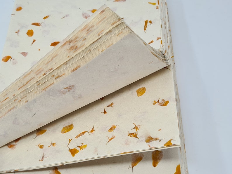 Lokta A4 Paper Handmade Paper Cornflower Petal Handmade Paper | Etsy UK