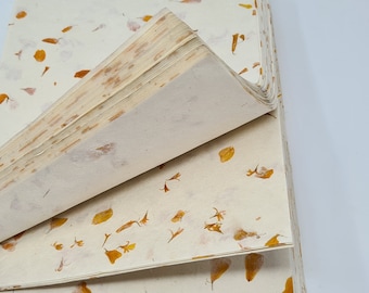 A5 Lokta Handmade Paper: Cornflower Petal Eco-Paper (20 Sheets)