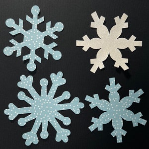  Small Felt Snowflakes 50pcs 1inch - Handmade Holiday