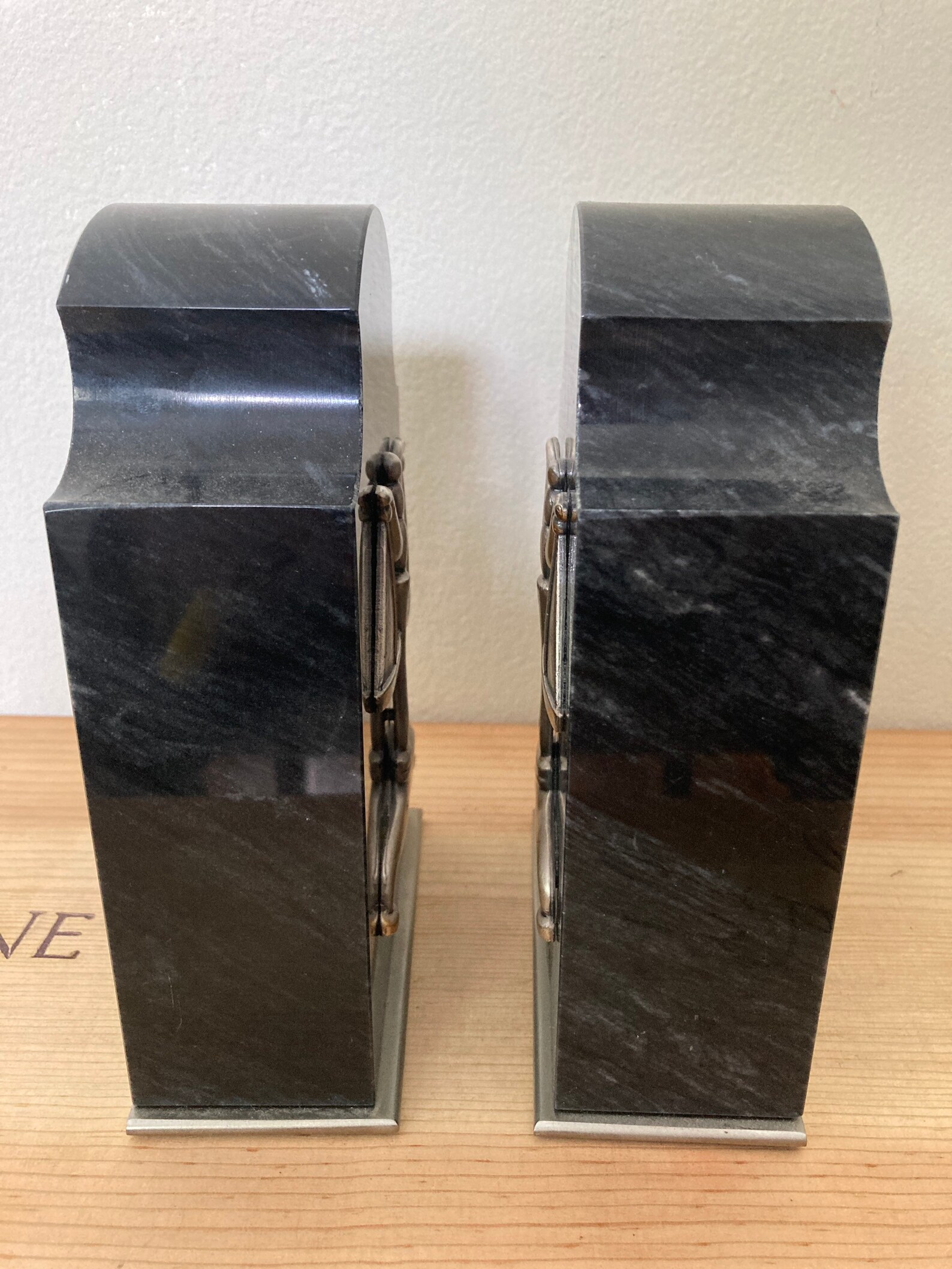 Vintage Granite Bookends w/ Scales | Etsy