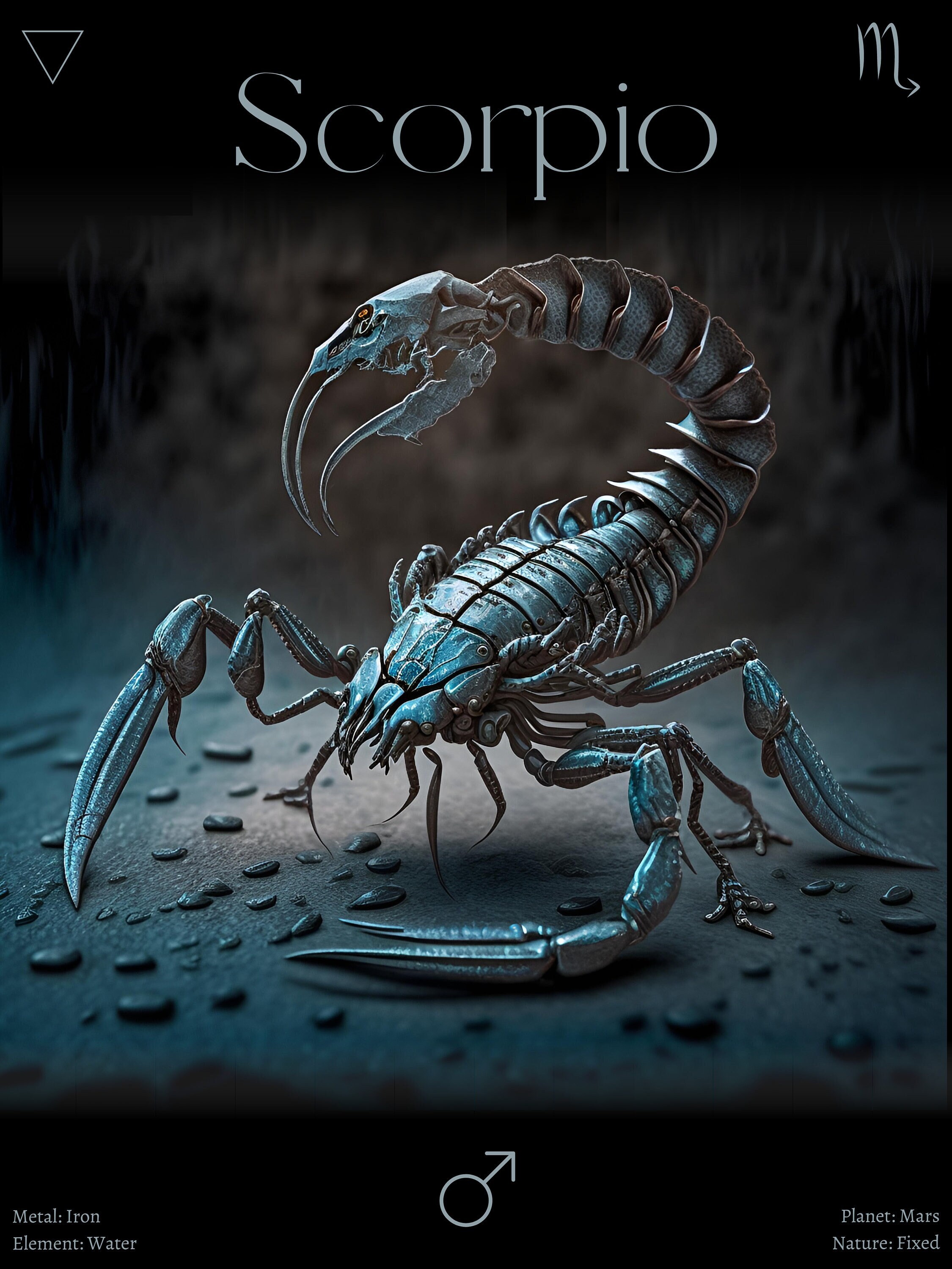 scorpio-zodiac-poster-12-x-18-etsy