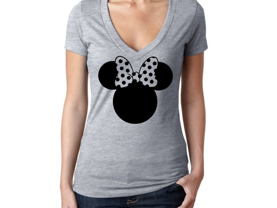 v neck mickey mouse shirt