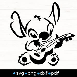 Stitch (fond transparent) svg, png, pdf, eps, dxf