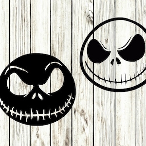Jack skellington svg, Un cauchemar avant Noël svg, couper les fichiers pour cricut, couper les fichiers pour la silhouette