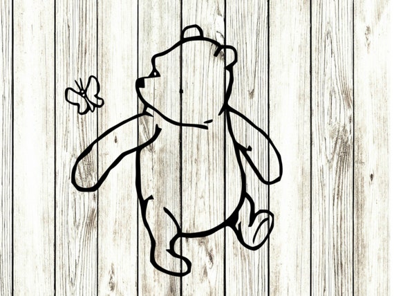 Download Classic Winnie the pooh svg winnie the pooh clipart outline | Etsy