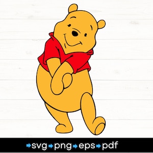 Winnie Pooh svg, png, pdf, dxf