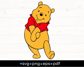Winnie de Poeh svg, png, pdf, dxf