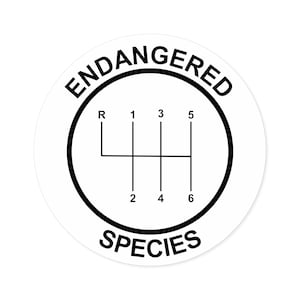 Manual Transmission, Stick shift sticker