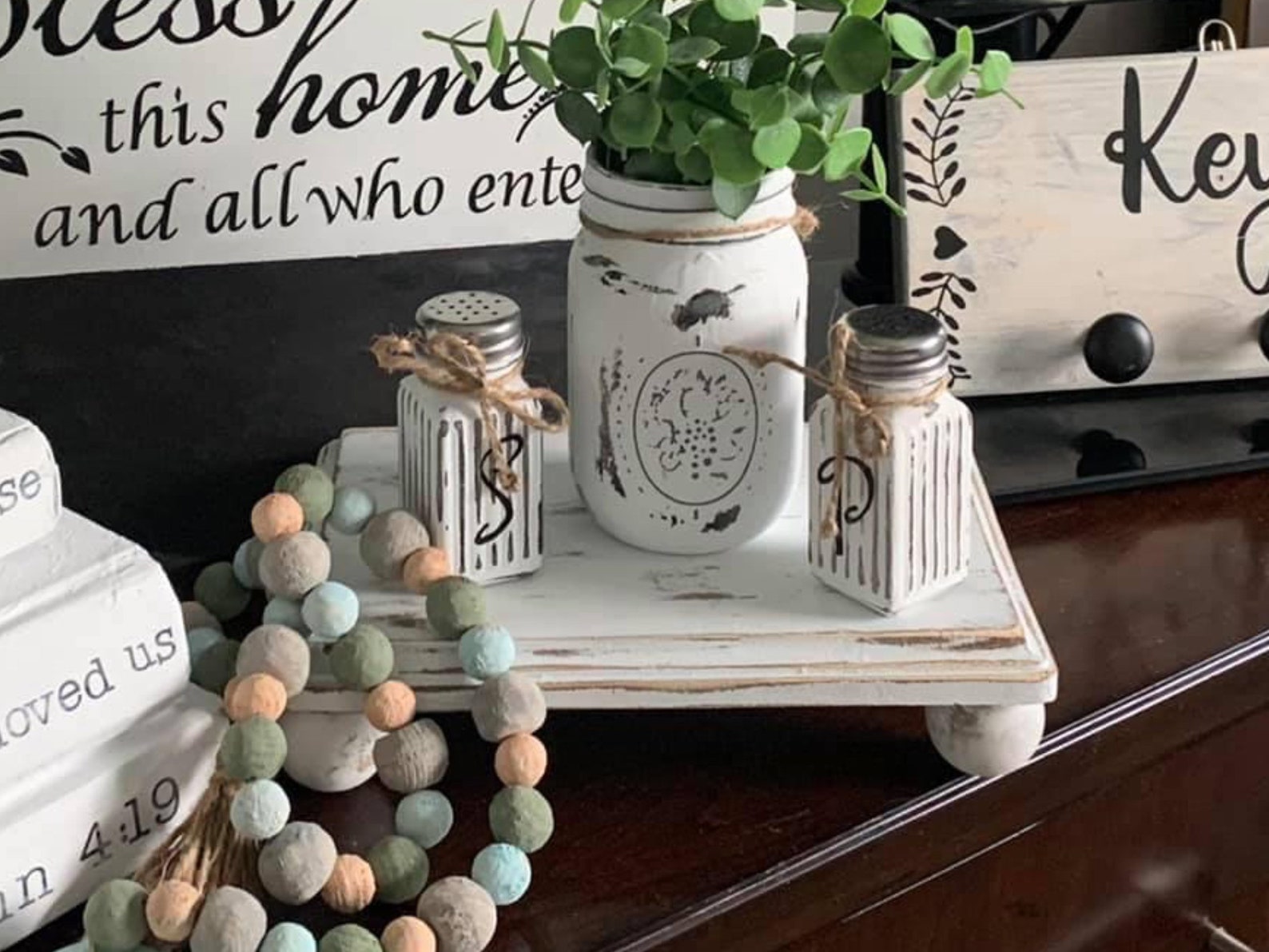 Riser Set. Includes Small Riser, Salt & Pepper Shaker and Mason Jar. - Etsy