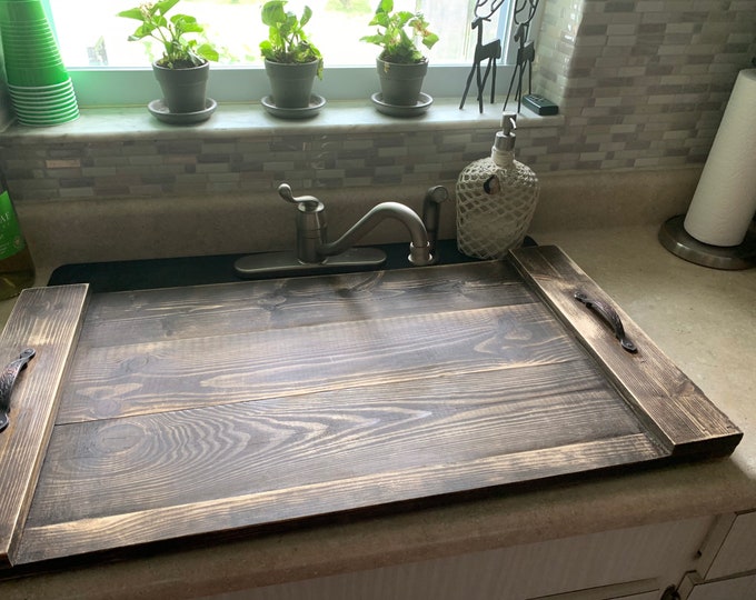 Kitchen sink cover 18' X 33" with handles