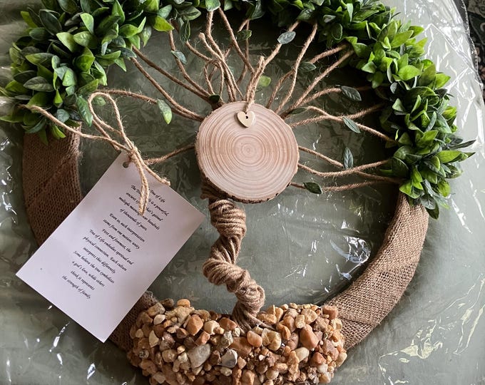 Tree Of Life Wreath 14” 16” or 18”. Hand made.