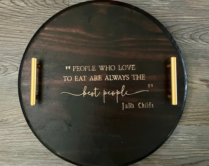 Wood Circle Trays 16”