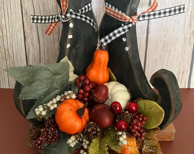 Halloween Witch Shoes decor.
