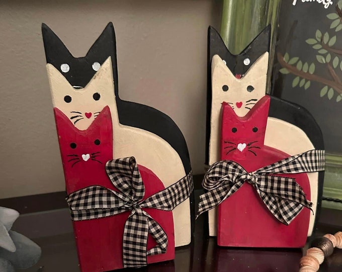 Americano rustic Trio wood cats custom color and stains