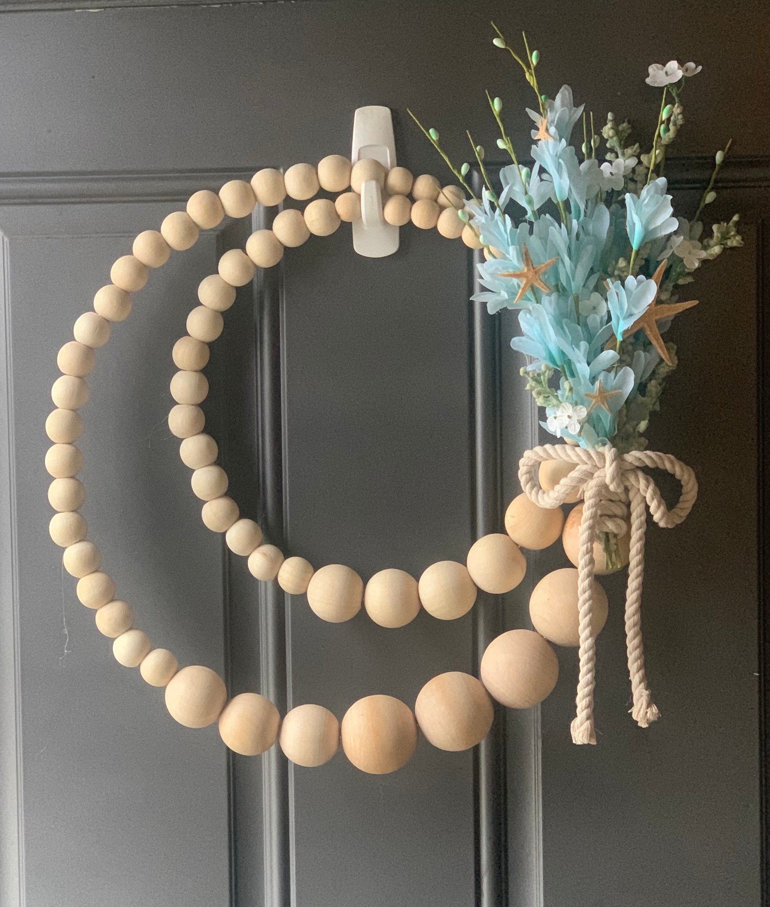 Wooden Bead Wreath | Etsy