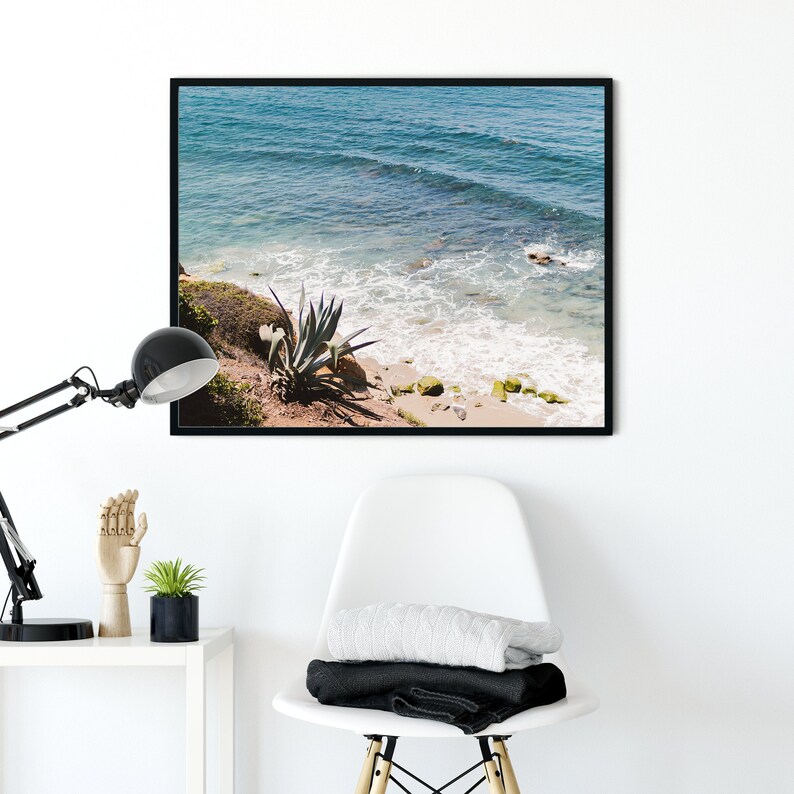 Ocean Print Laguna Beach Wall Art California Wall Decor Etsy