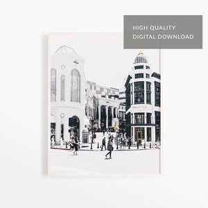 Rodeo Drive Wall Art, Black And White Prints, Los Angeles Wall Art, Beverly Hills, California, Home Decor