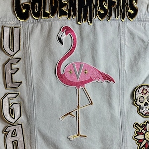 11"  VGK Pink Flamingo Patch
