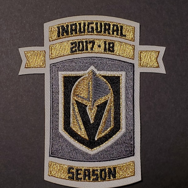 Golden Knights Inaugural Season Metallic Gold Jersey Patch