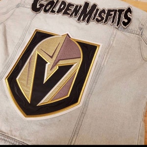 10" Metallic Gold  Vegas Golden Knights Primary Logo Patch