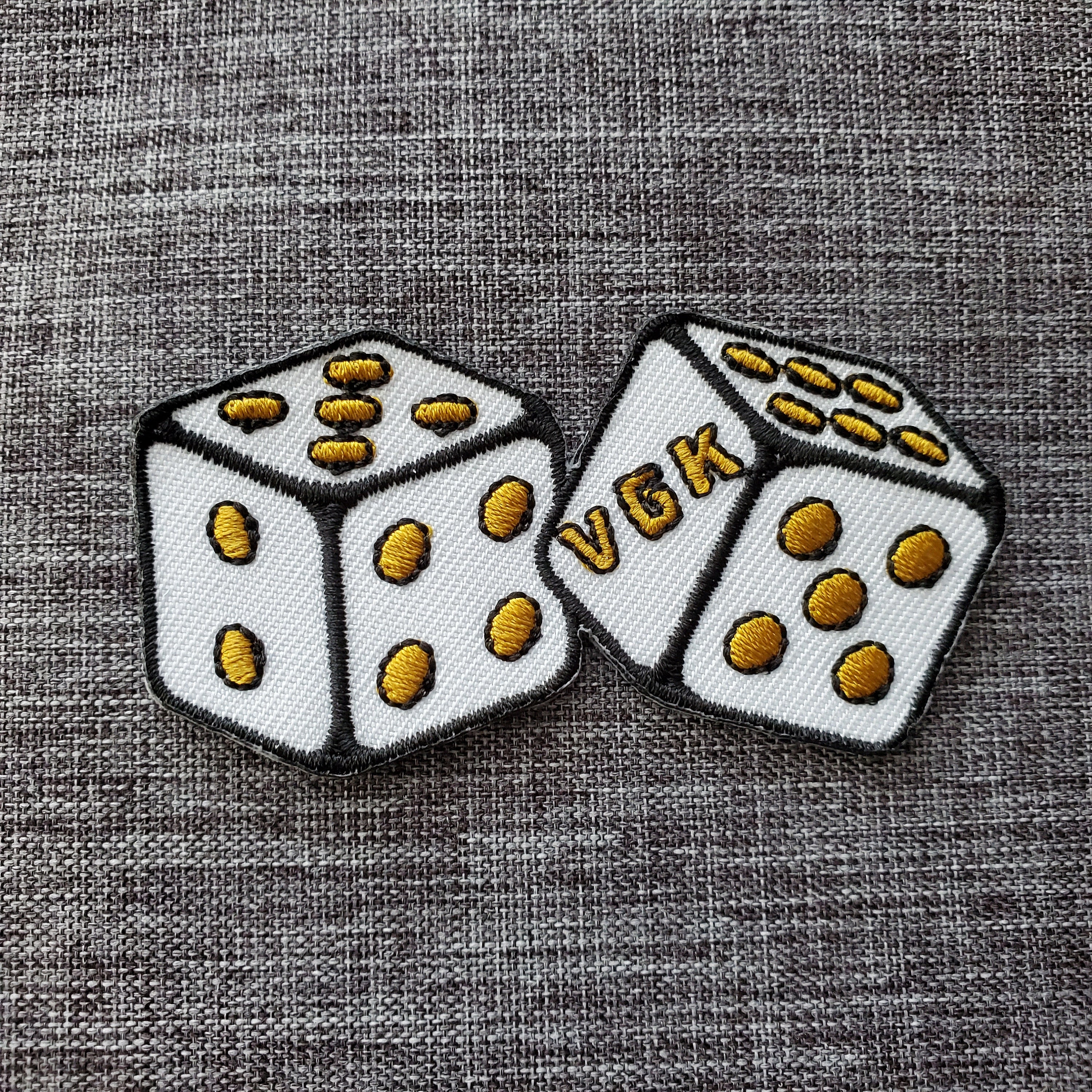 Golden Knights VGK Dice Embroidered Patch