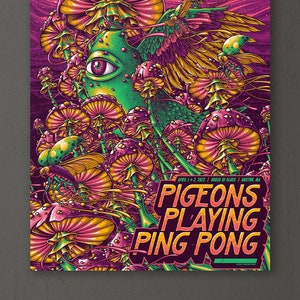 Pigeons Playing Ping Pong - Gig Poster