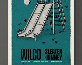 Wilco & Sleater-Kinney - Gig Poster