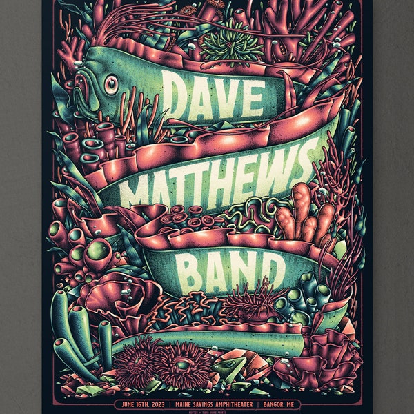 Dave Matthews Band Poster 2023 Etsy