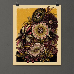 Daisies - Mini Screen Print