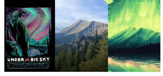 Under the Big Sky - Gig Poster - Etsy