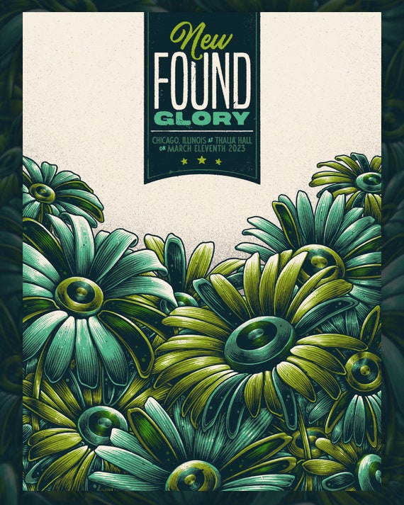 New Found Glory - Gig Poster - Etsy