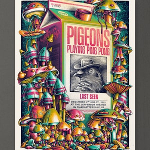Pigeons Playing Ping Pong - Gig Poster