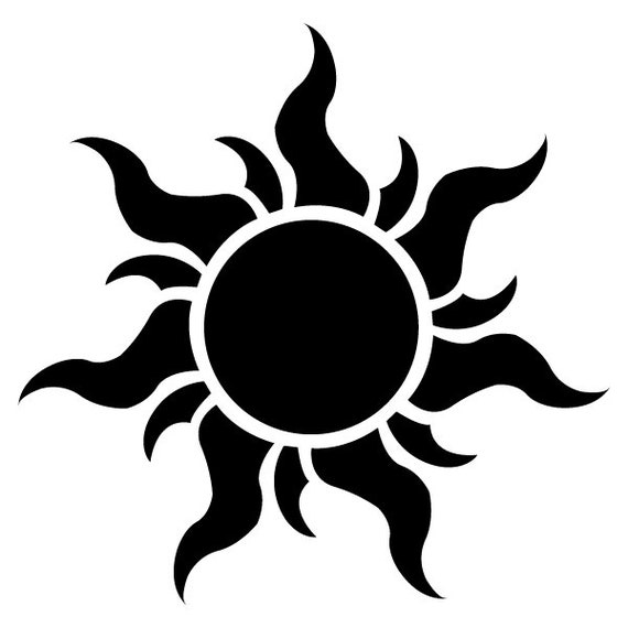 rapunzel sun decal rapunzel sun decal