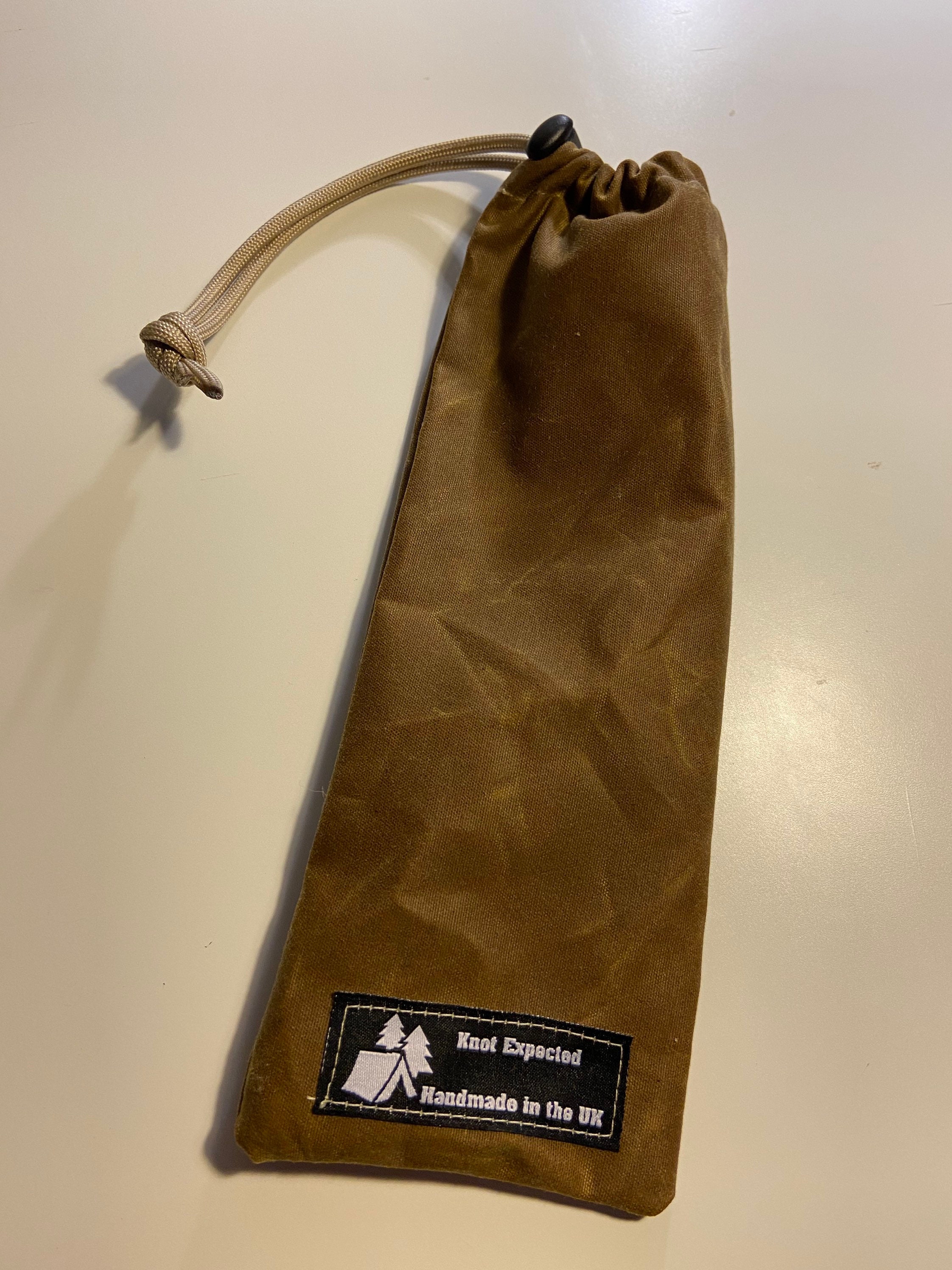 Waxed Cotton Drawstring Tent Peg Bag. Handmade for Camping Etsy UK