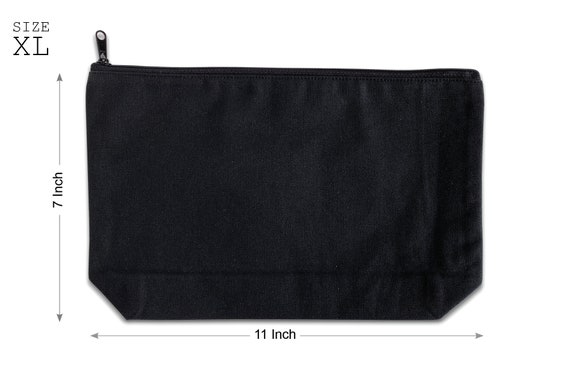 Bulk canvas shop zipper pouch